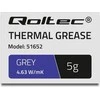Qoltec Termui laidi pasta 4,63 W/m-K | 5g | Pilka