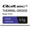 Qoltec terminė pasta 3.05 W/m-K 0.5g Gold