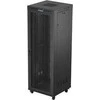 Lanberg grindų spintelė 19" 47U 800x800 juoda perforuotos durelėmis LCD
