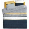 Dekoracja Domu Mėlyna Bedding set in mėlynas ethnic stripes bed linen duvet 100% cotton 240x220cm