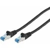S-Conn S/CONN maksimalaus jungties tinklo kabelio jungiamasis kabelis, cat 6A, S/FTP, PIMF, juodas, 1.0m (75711-S)