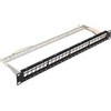TST Patchpanel 1U 19" 24x Keystone lizdas (PP-24/FX/C)