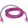 Goobay Apvalus CAT5e jungiamasis laidas, 0,25 m, rausvai raudonas (95208)