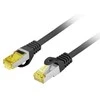 Jungiamasis laidas KAT.6A S/FTP LSZH CU 15M juodas, patikrintas „FLUKE“ LANBERG