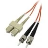 Optical Patch Cord Multi mod (50/125), ST - SC, 1m, ekonomiškas, EOL