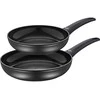 Küchenprofi Monza - Non-Stick Frying Pans, Set of 2, Diameters 24 cm + 28 cm
