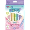 Flomasteriai dvipusiai Colorino Pastel 10 pastelinių spalvų