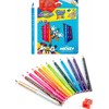 Spalvoti pieštukai COLORINO Disney "Peliukas Mikis" JUMBO, tribriauniai, su drožtuku, 12 spalvų