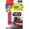 Spalvoti pieštukai su drožtuku Colorino Disney Star Wars, trikampiai, 12 vnt./ 13 spalvų