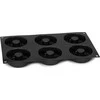 Patisse spurgos forma 29 x 17 cm juodas silikonas 6 skyreliai