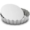Patisse forma quiche mini 10 cm sidabrinis plienas
