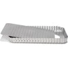 Patisse formos plunksna perforuota 32 x 22 cm sidabro plieno
