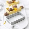 Patisse Perforuotas stačiakampis kepimo žiedas 10x6cm - Patisse