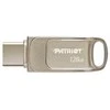 Patriot Memory Tab T560 128GB USB atmintinė, dviguba USB 120MB/s (PS128GT560DS5D), Sidabrinis