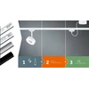 Paulmann bėgių prožektorius URail ARENA 15W DIM 850lm 2700K 230V baltas RAL9003 / metalas