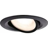 Paulmann Įleidžiamas šviestuvas NOVA LED PLUS DIM pakreiptas GU10 max.35W 93mm IP65 230V matinis juodas / aliuminis