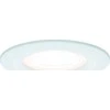 Paulmann Nova LED IP44 įmontuojamas šviestuvas 1x6.5W 2700K 230V GU10 51mm Matinis Baltas/Aliuminis