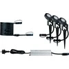 Paulmann Plug &amp; Shine lauko LED šviestuvų rinkinys, 3 × 6 W, IP67, su transformatoriumi, 936.96