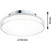 Paulmann lubų lempa Lubinis šviestuvas LUENA LED 11.5W 600lm Apvalus 250mm 3000K IP44 230V Stiklas Chromas / Metalas