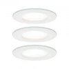 Paulmann Įmontuojamas šviestuvas NOVA LED DIM fiksuotas rinkinys 3xGU10 6.5W 460lm 78mm 2700K IP44 230V baltas matinis