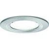 Paulmann Nova įleidžiamas nuolatinis šviestuvas LED IP44 1x6.5W 4000K 230V GU10 51mm šlifuota geležis/aliuminis