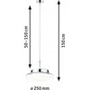 Paulmann pakabinamas šviestuvas LUENA LED pakabinamas šviestuvas 11.5W 600lm apvalus 250mm 3000K IP44 230V stiklas chromas / metalas