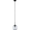 Paulmann pakabinamas šviestuvas RUYA vonios pakabinamas šviestuvas E14 max.20W IP44 230V matinis juodas / stiklas