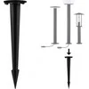 Paulmann Sodo šviestuvų pagrindas/smeigtukas, 40 cm, apvalus, metalinis
