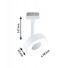 Paulmann Prožektorius ant bėginio takelio URail CIRCLE LED 3StepDim 5W 220lm 4000K 230V baltas RAL9003 / metalas