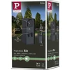 Paulmann RIO 2GN išorinė maitinimo kolonėlė. 24V Plug &amp; Shine + 2GN. 230V IP44 + prieblandos jutiklis nerūdijantis plienas / antracitas