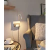 Paulmann sieninis šviestuvas HALINA LED 2.4W 200lm 2700K USB-C 230V matinis baltas/metalinis