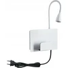 Paulmann sieninis šviestuvas HALINA LED 2.4W 200lm 2700K USB-C 230V matinis baltas/metalinis