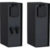 Paulmann sieninis šviestuvas RIO 2GN lauko maitinimo kolonėlė. 24V Plug &amp; Shine + 2GN. 230V IP44 nerūdijančio plieno antracitas