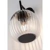 Paulmann sieninis šviestuvas RUYA vonios sieninis šviestuvas E14 max 20W IP44 230V matinis juodas / stiklas