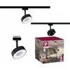 Paulmann URail CIRCLE LED bėgių prožektorius 5W 210lm 3000/4000K 230V matinė juoda/metalinė