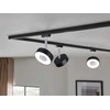 Paulmann URail CIRCLE LED bėgių prožektorius 5W 210lm 3000/4000K 230V matinė juoda/metalinė