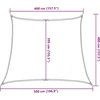 Saulės skėtis, burė, 160 g/m², trapecijos formos, šviesiai žalia, 4/5x4 m, HDPE