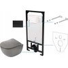 Potinkinis WC komplektas Deante Peonia 6in1, CDENDZPW, Anthracite/titanium/nero