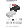 Virštinkinė instaliacinė dėžutė 72x95x40mm IP54 juoda PAWBOL A.0063C