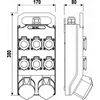 Pawbol Nešiojama skirstymo spintelė 2x32A/5P 6x230V 340