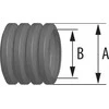 Pawbol Pawbol G.6152P automobilių gofruotas vamzdis, įprastas 100 m, 14,5/20 mm, juodas