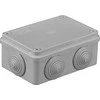 Stačiakampė skirstomoji dėžutė IP55 Pawbol 120x80x50mm pilka