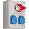 Pawbol Fiksuotas skirstomasis skydelis R- BOX 190 1x16A / 5P 2x250V IP44 (B.1602)