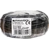 Gofruotas PVC vamzdis Pawbol 12mm (100m ritė) (juodas)