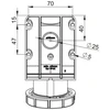 PCE Fiksuotas lizdas 16A 400V 3P+N+N be riebokšlio IP67 1152-6