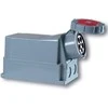 PCE Fiksuotas lizdas 125A 5P 400V raudona IP67 su spyna (145-6p)