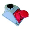PCE Fiksuotas lizdas su jungikliu Combo- Pol 16A 400V 3P + Z + N IP44 96061540 W