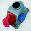 PCE Fiksuotas lizdas su jungikliu Combo- Pol 16A 400V 3P + Z + N 2x230V IP44 96061542 W