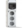 PCE ROZDZIELNICA BUDOWLANA FLEX, 6-MOD, Z 3 OTWORAMI NA GNIAZDA , MATERIAŁ ABS IP66/67, 15850603