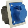 PCE Panel lizdas su dėžute 16A 3P 230V /80x97/ mėlynas IP44 TWIST 413-6pkr